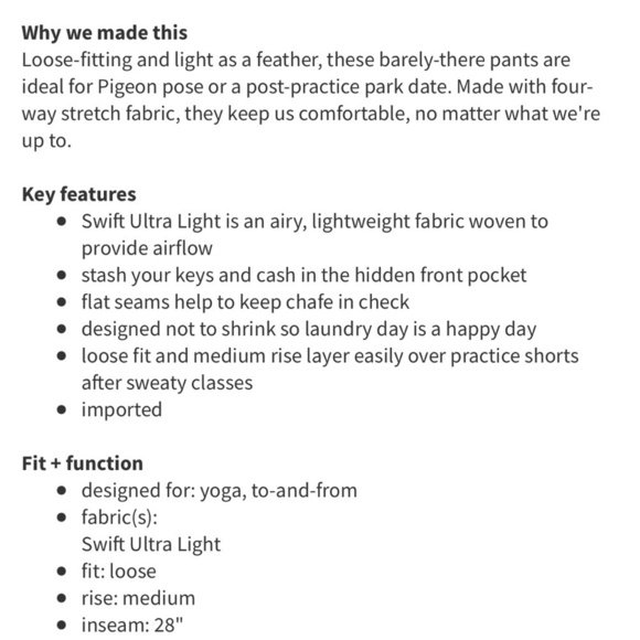 ❤️ LULULEMON Namaskar pants Heat Wave White Black B28 - Picture 16 of 16